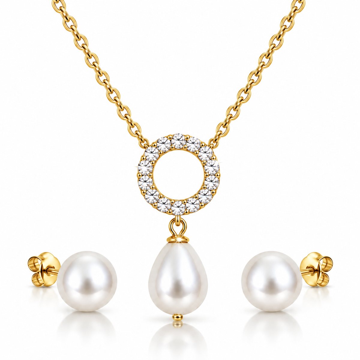 Solaray pendant and earrings set