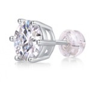 El Dorado six-prong solitaire stud earring