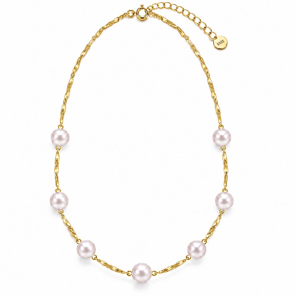 Venus pearl station necklace
